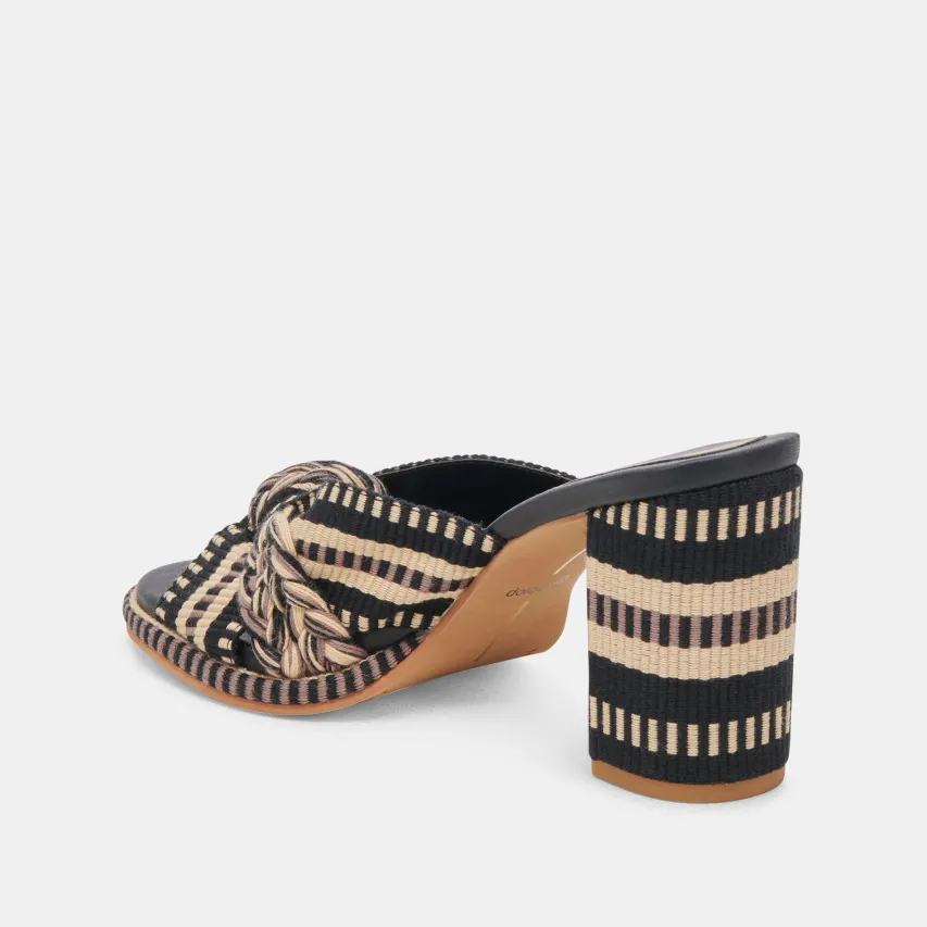 BRILAH HEELS BLACK MULTI WOVEN^Dolce Vita Fashion