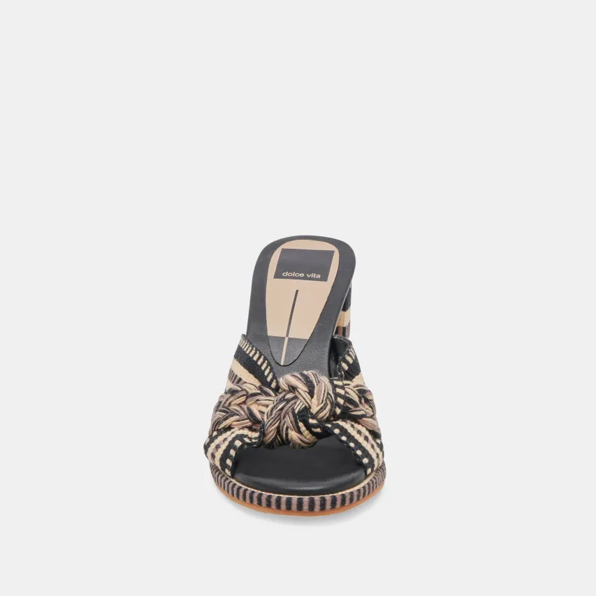 BRILAH HEELS BLACK MULTI WOVEN^Dolce Vita Fashion