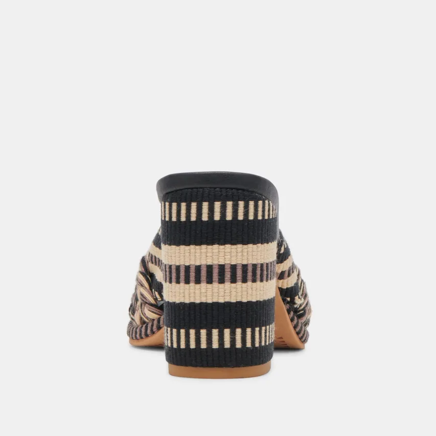 BRILAH HEELS BLACK MULTI WOVEN^Dolce Vita Fashion