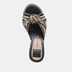 BRILAH HEELS BLACK MULTI WOVEN^Dolce Vita Fashion