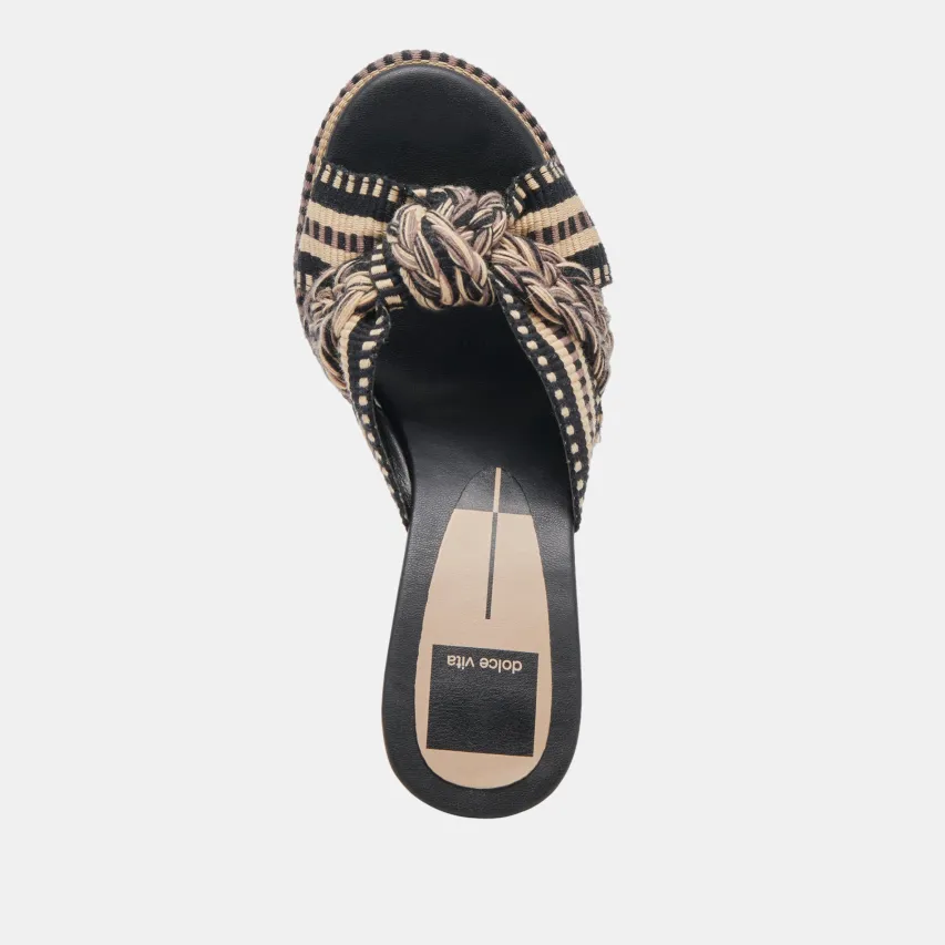 BRILAH HEELS BLACK MULTI WOVEN^Dolce Vita Fashion
