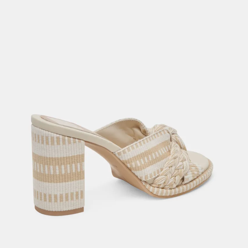BRILAH HEELS NATURAL MULTI WOVEN^Dolce Vita Outlet