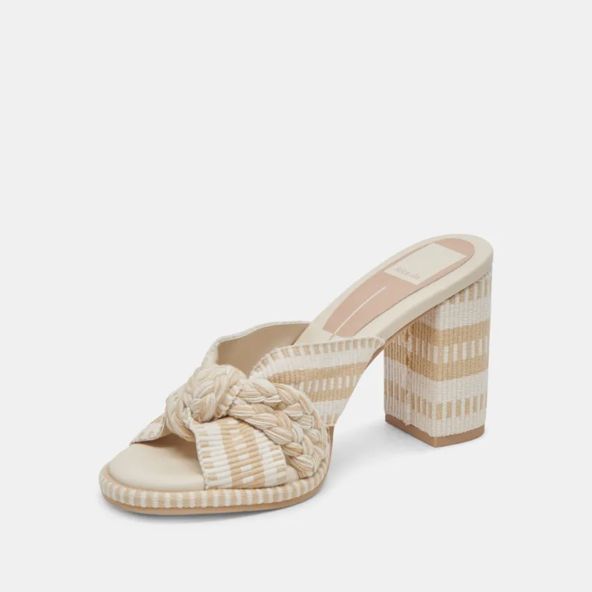 BRILAH HEELS NATURAL MULTI WOVEN^Dolce Vita Outlet