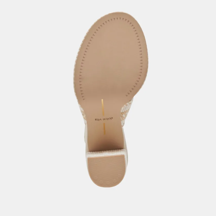 BRILAH HEELS NATURAL MULTI WOVEN^Dolce Vita Outlet