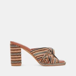 BRILAH HEELS TAN MULTI WOVEN^Dolce Vita Online