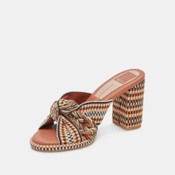 BRILAH HEELS TAN MULTI WOVEN^Dolce Vita Online