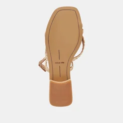 BRINN SANDALS LT NATURAL RAFFIA^Dolce Vita Clearance