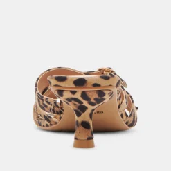 BRYANT HEELS DK LEOPARD SUEDE^Dolce Vita New