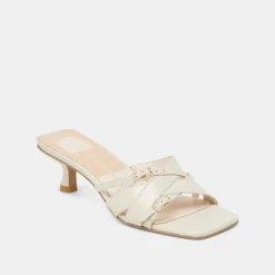 BRYANT HEELS IVORY CRINKLE PATENT^Dolce Vita New
