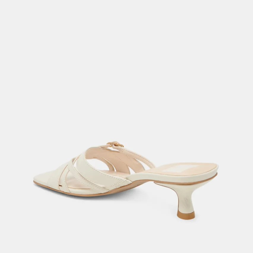 BRYANT HEELS IVORY CRINKLE PATENT^Dolce Vita New
