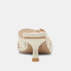BRYANT HEELS IVORY CRINKLE PATENT^Dolce Vita New