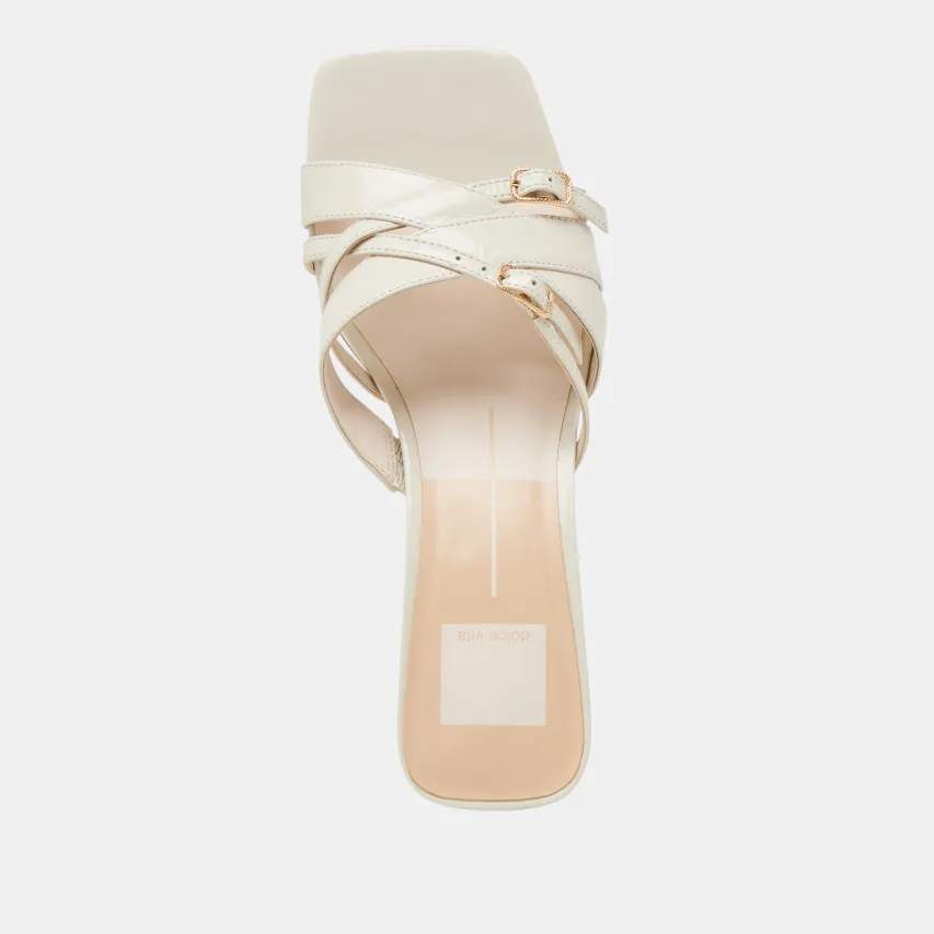 BRYANT HEELS IVORY CRINKLE PATENT^Dolce Vita New