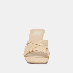 BRYANT HEELS NATURAL WOVEN RAFFIA^Dolce Vita Best