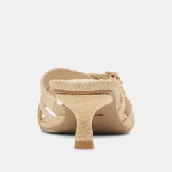 BRYANT HEELS NATURAL WOVEN RAFFIA^Dolce Vita Best