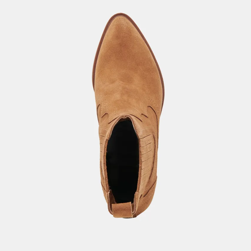 BRYLEE H2O WIDE BOOTIES BROWN SUEDE^Dolce Vita Discount
