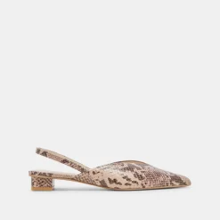 BYANCA FLATS SAND EMBOSSED LEATHER^Dolce Vita Outlet