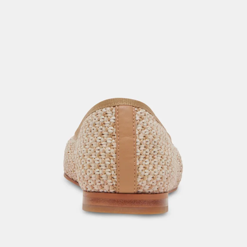 CACY BALLET FLATS WHITE NATURAL RAFFIA^Dolce Vita Sale