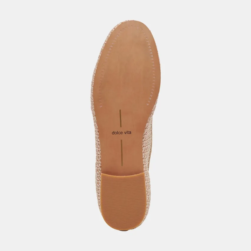 CACY BALLET FLATS WHITE NATURAL RAFFIA^Dolce Vita Sale