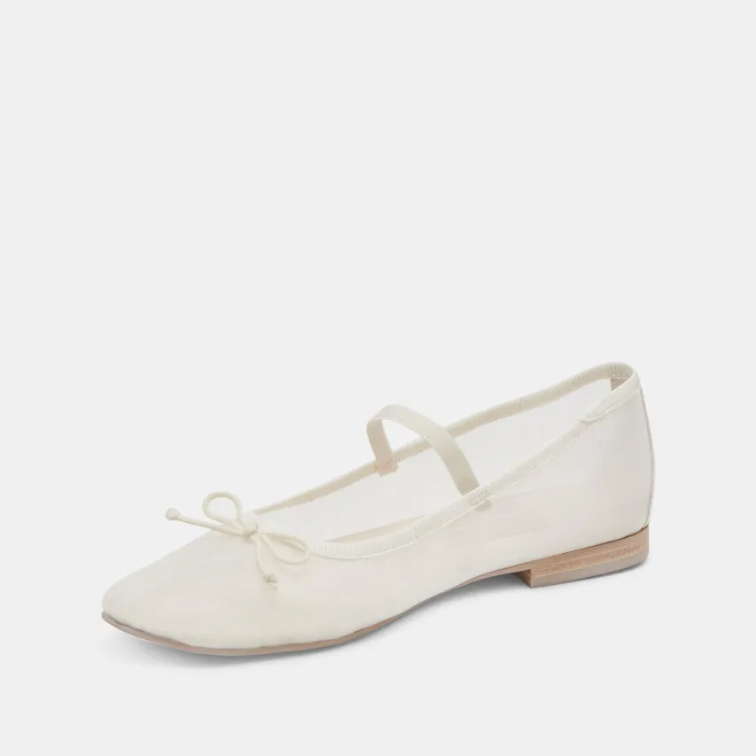 CADEL BALLET FLATS IVORY MESH^Dolce Vita Fashion