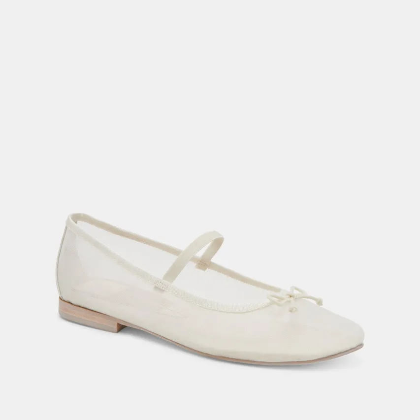 CADEL BALLET FLATS IVORY MESH^Dolce Vita Fashion