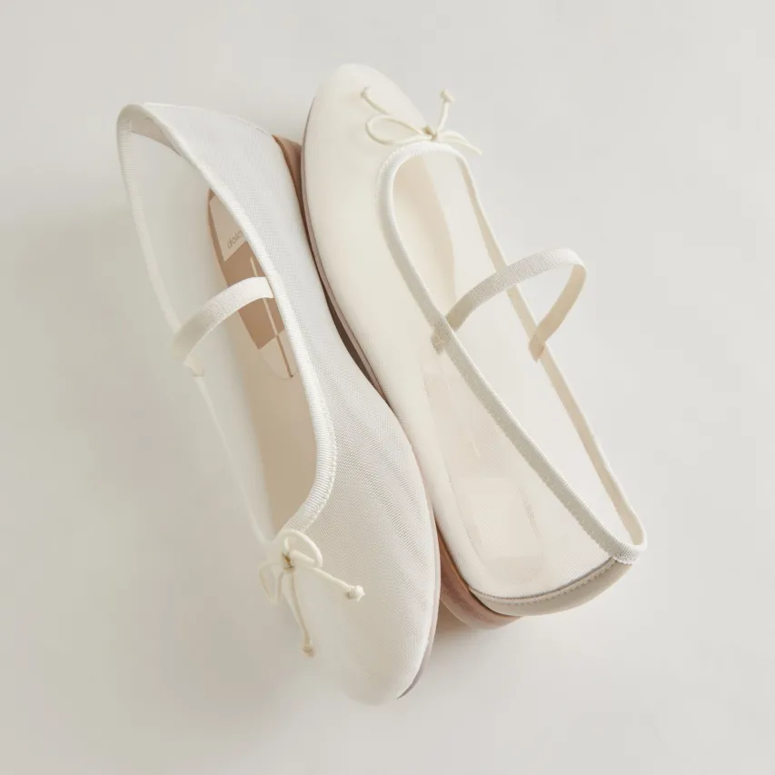 CADEL BALLET FLATS IVORY MESH^Dolce Vita Fashion