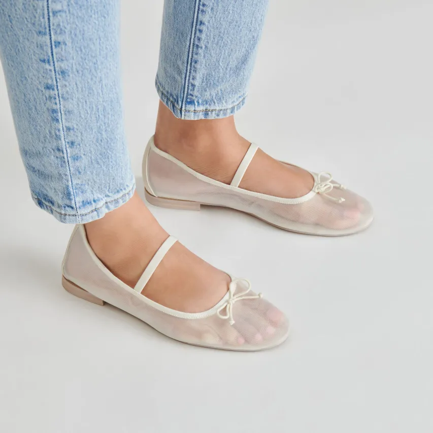 CADEL BALLET FLATS IVORY MESH^Dolce Vita Fashion