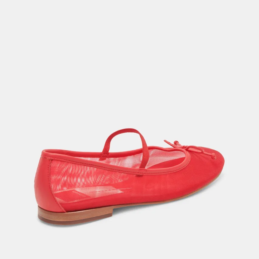 CADEL BALLET FLATS RED MESH^Dolce Vita Sale