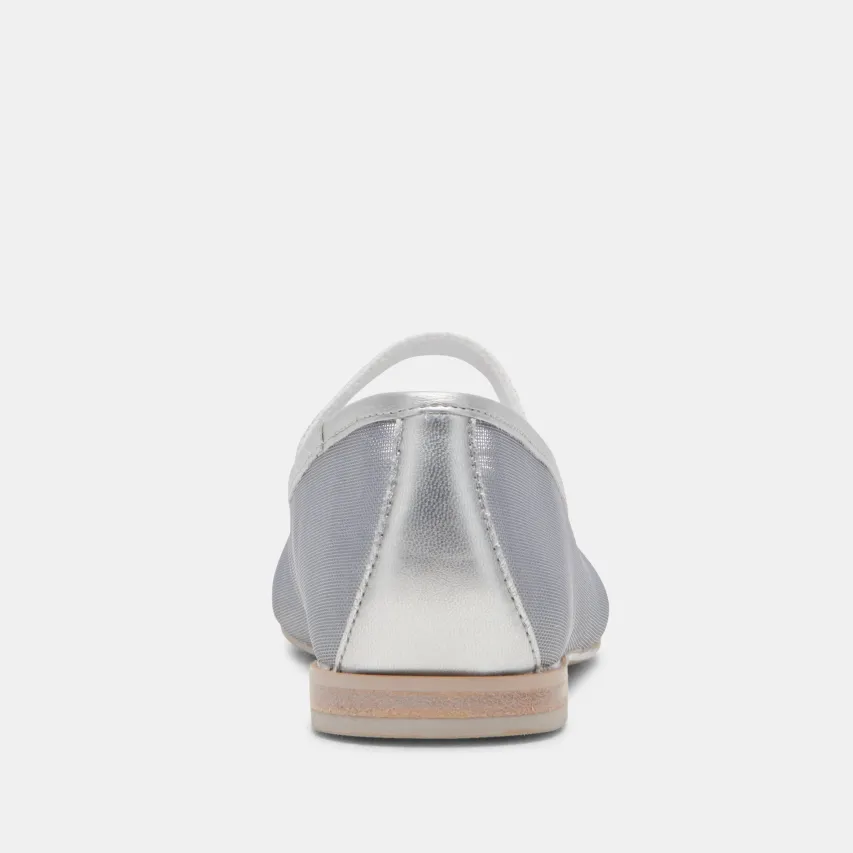 CADEL BALLET FLATS SILVER MESH^Dolce Vita Best