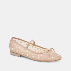 CADEL PEARL BALLET FLATS BLUSH MESH^Dolce Vita Hot