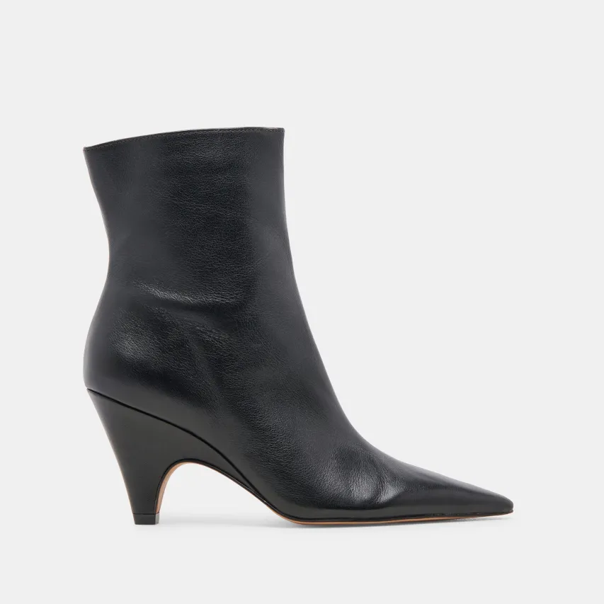 CALICO BOOTIES BLACK LEATHER^Dolce Vita Hot