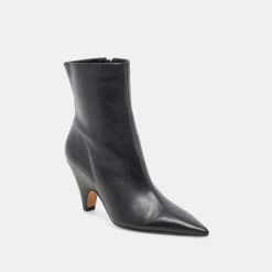 CALICO BOOTIES BLACK LEATHER^Dolce Vita Hot
