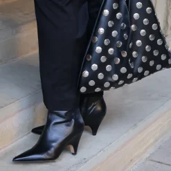 CALICO BOOTIES BLACK LEATHER^Dolce Vita Hot