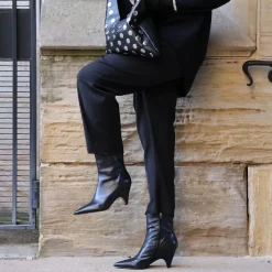 CALICO BOOTIES BLACK LEATHER^Dolce Vita Hot