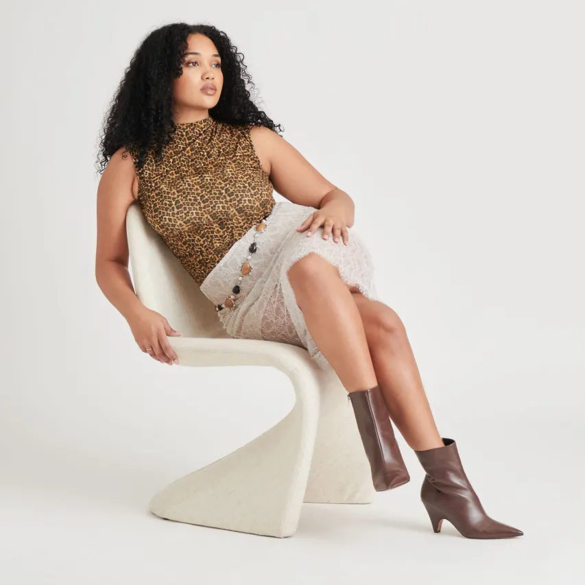 CALICO BOOTIES MAHOGANY LEATHER^Dolce Vita New