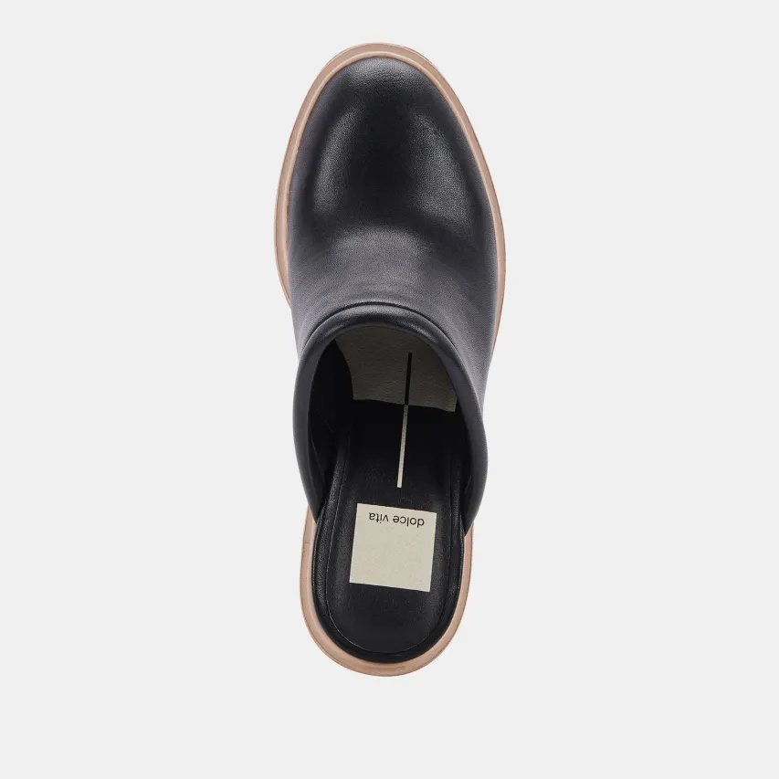 CAMDIN HEELS BLACK LEATHER^Dolce Vita Online