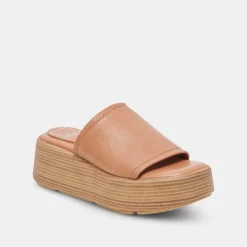 CANAL SANDALS TAN LEATHER^Dolce Vita Hot