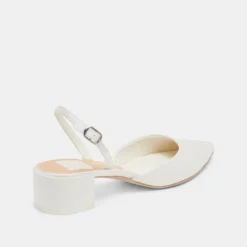 CAREL HEELS TRUE WHITE SATIN^Dolce Vita Discount