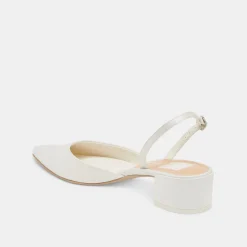 CAREL HEELS TRUE WHITE SATIN^Dolce Vita Discount