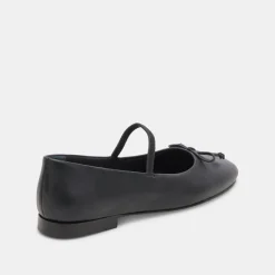 CARIN BALLET FLATS BLACK LEATHER^Dolce Vita Hot