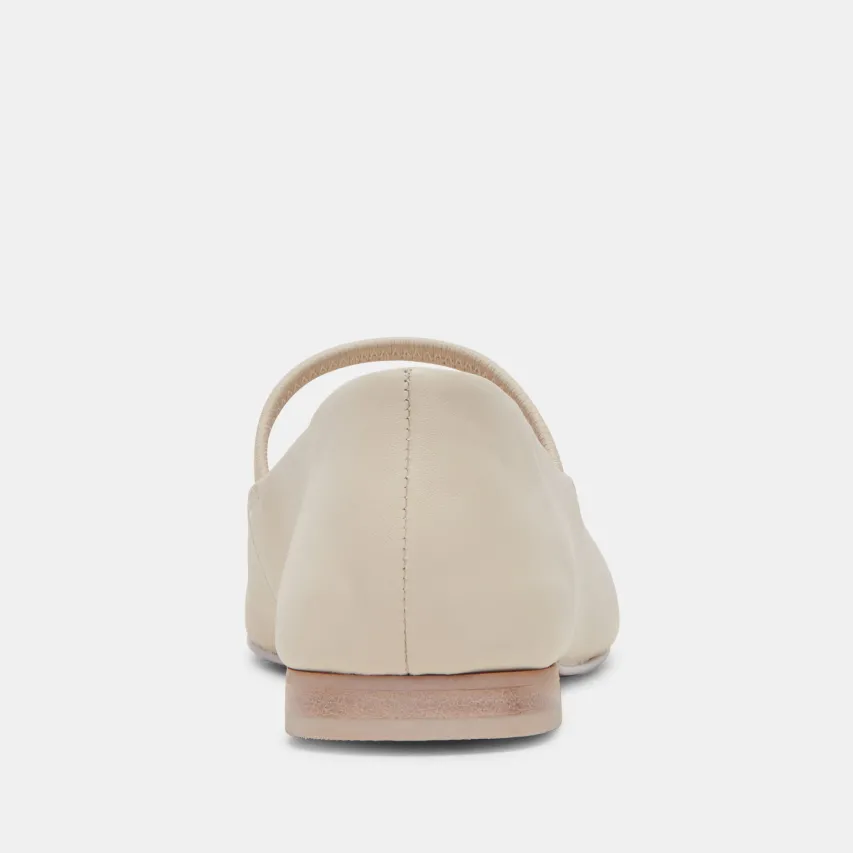 CARIN BALLET FLATS IVORY LEATHER^Dolce Vita New