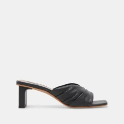 CARLAN HEELS BLACK LEATHER^Dolce Vita Outlet