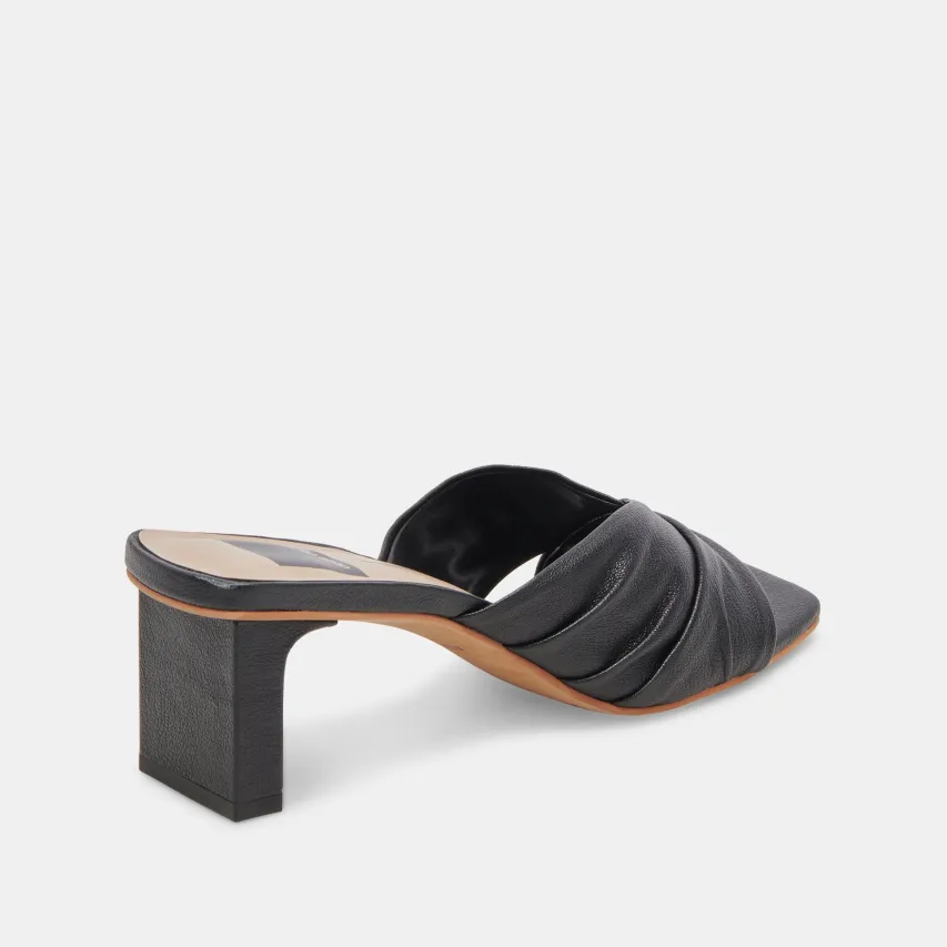 CARLAN HEELS BLACK LEATHER^Dolce Vita Outlet
