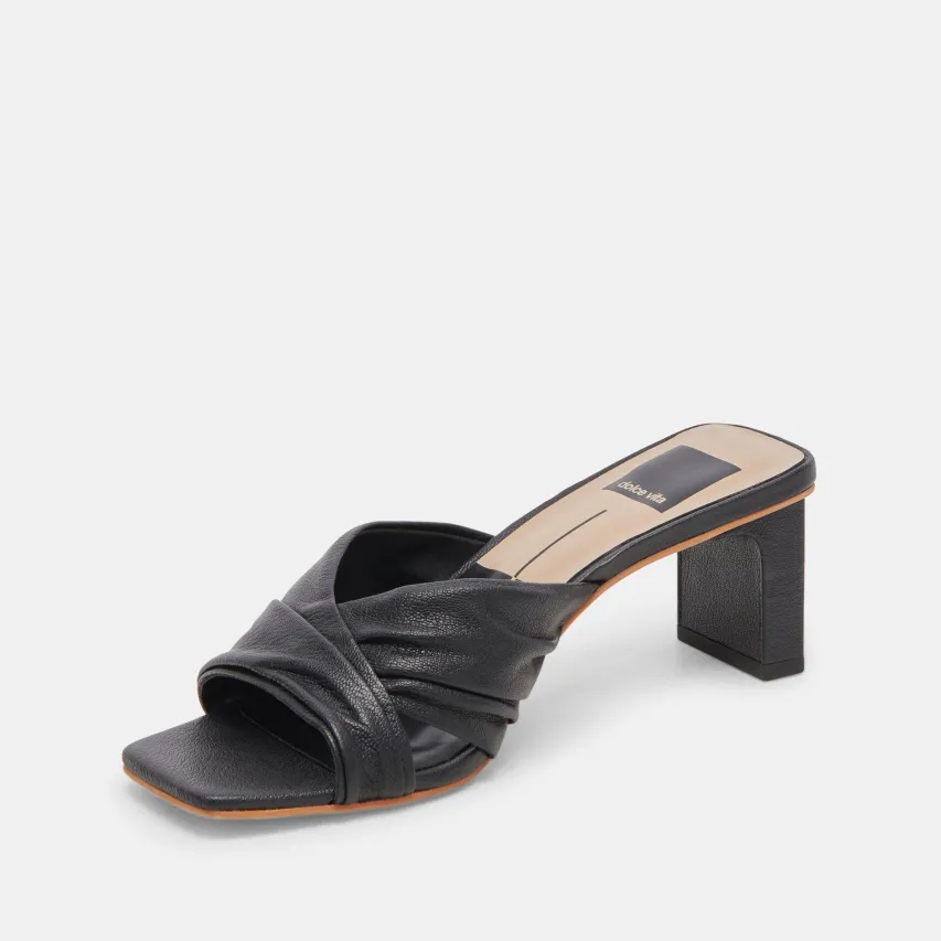 CARLAN HEELS BLACK LEATHER^Dolce Vita Outlet