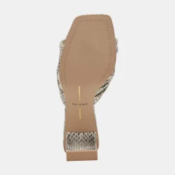 CARLAN HEELS GREY WHITE EMBOSSED SNAKE^Dolce Vita Sale