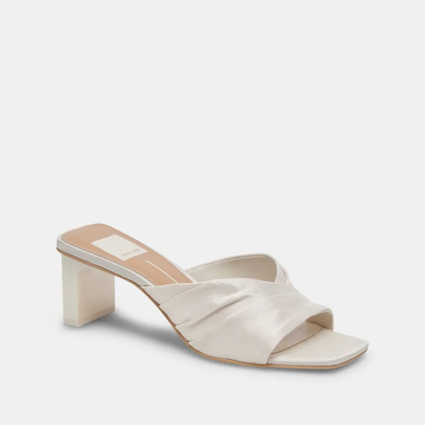 CARLAN HEELS OFF WHITE SILK^Dolce Vita Fashion