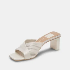 CARLAN HEELS OFF WHITE SILK^Dolce Vita Fashion