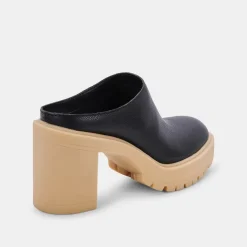 CARRY HEELS BLACK LEATHER^Dolce Vita Clearance