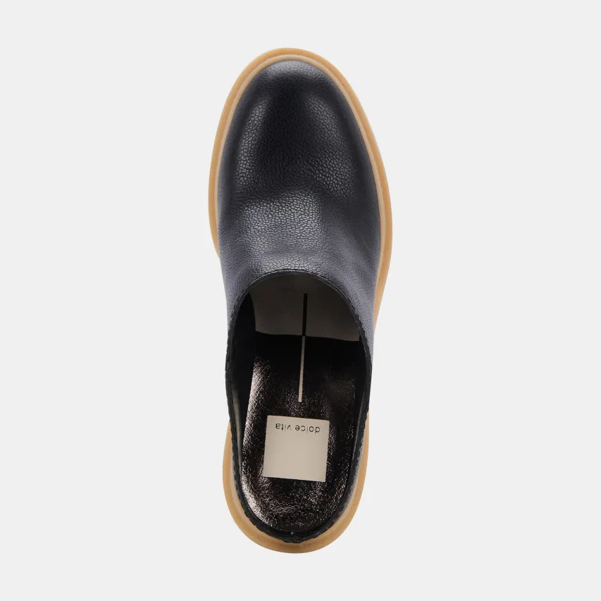 CARRY HEELS BLACK LEATHER^Dolce Vita Clearance