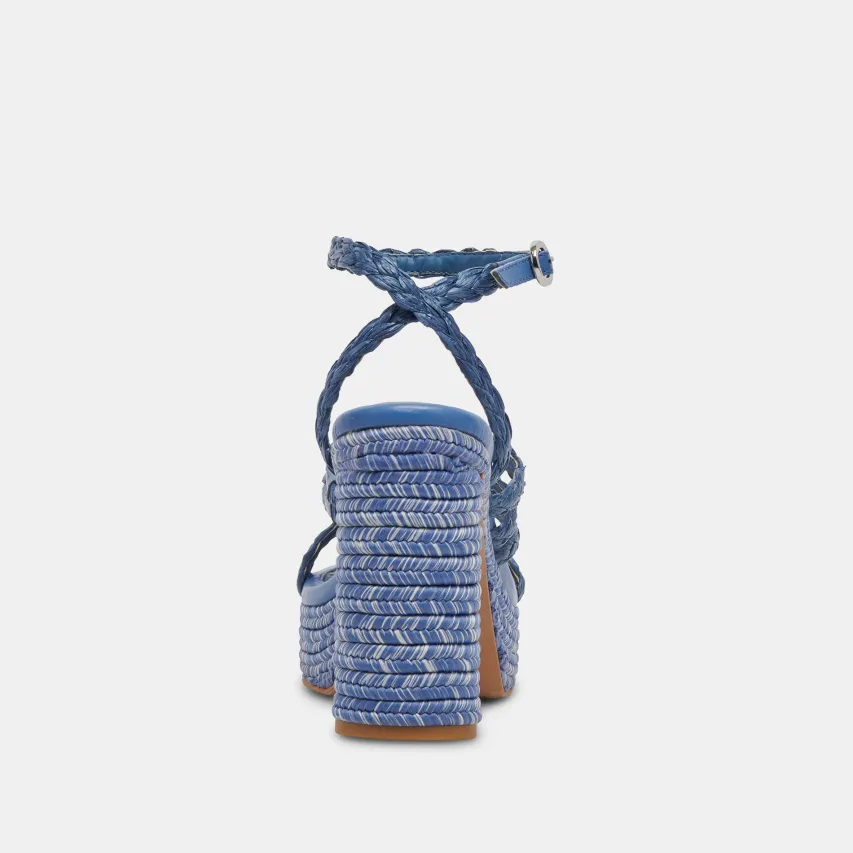 CATINA HEELS BLUE RAFFIA^Dolce Vita Outlet