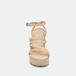 CATINA HEELS LT NATURAL RAFFIA^Dolce Vita Online